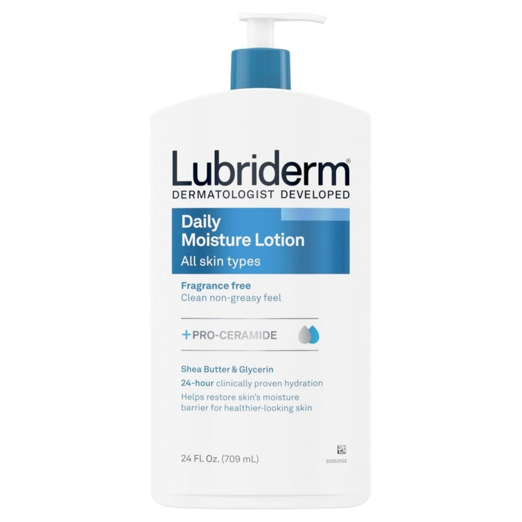 Lubriderm Daily Moisture Hydrating Unscented Body Lotion with Pro-Vitamin B5 x 24 pieces