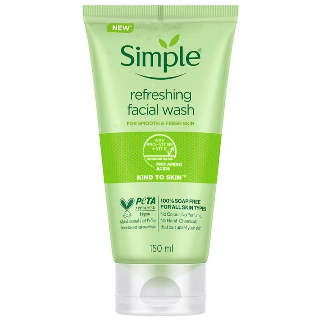 Simple Refreshing Facial Wash With Pro-Vitamin B5 x24 pieces