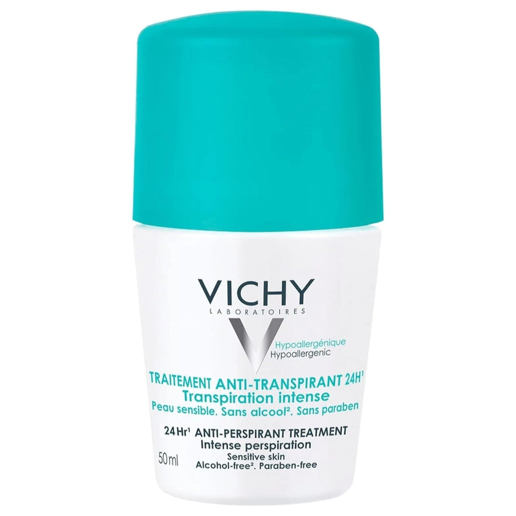 Vichy 48 Hour Anti-Perspirant Treatment Roll-On for Sensitive Skin, 50 ml x24 pieces