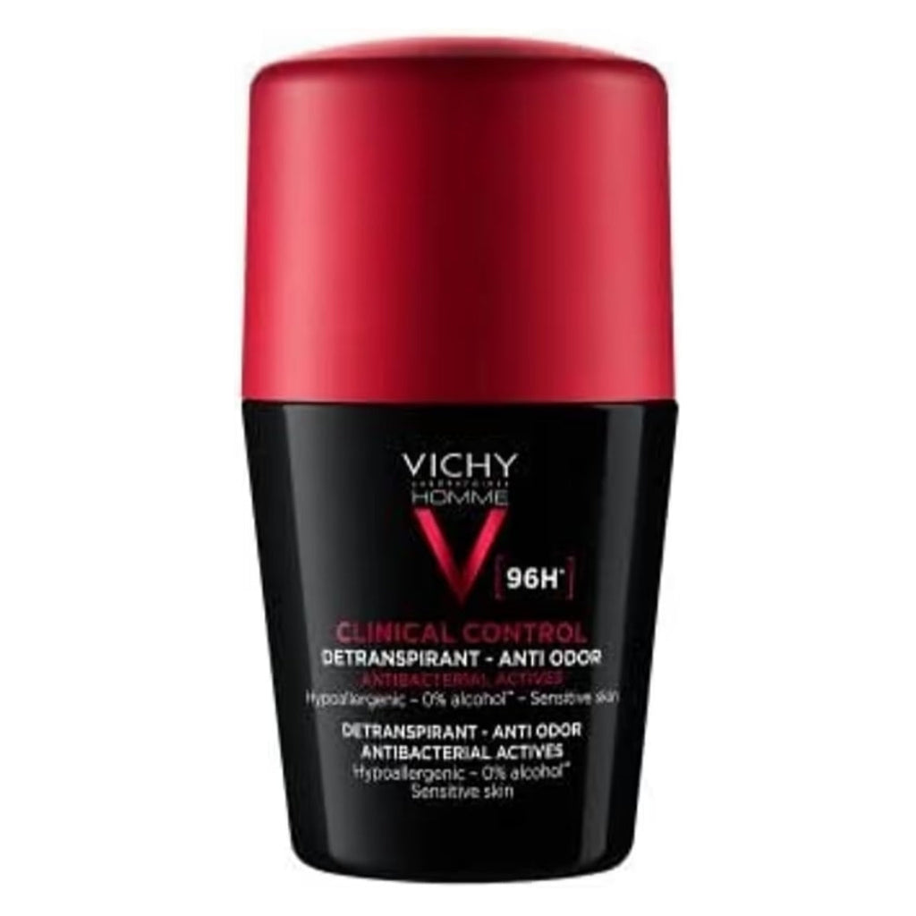 Vichy Men's Clinical Control 96HR Protection Anti-Perspirant Roll On Deodorant 50ml x24 pieces