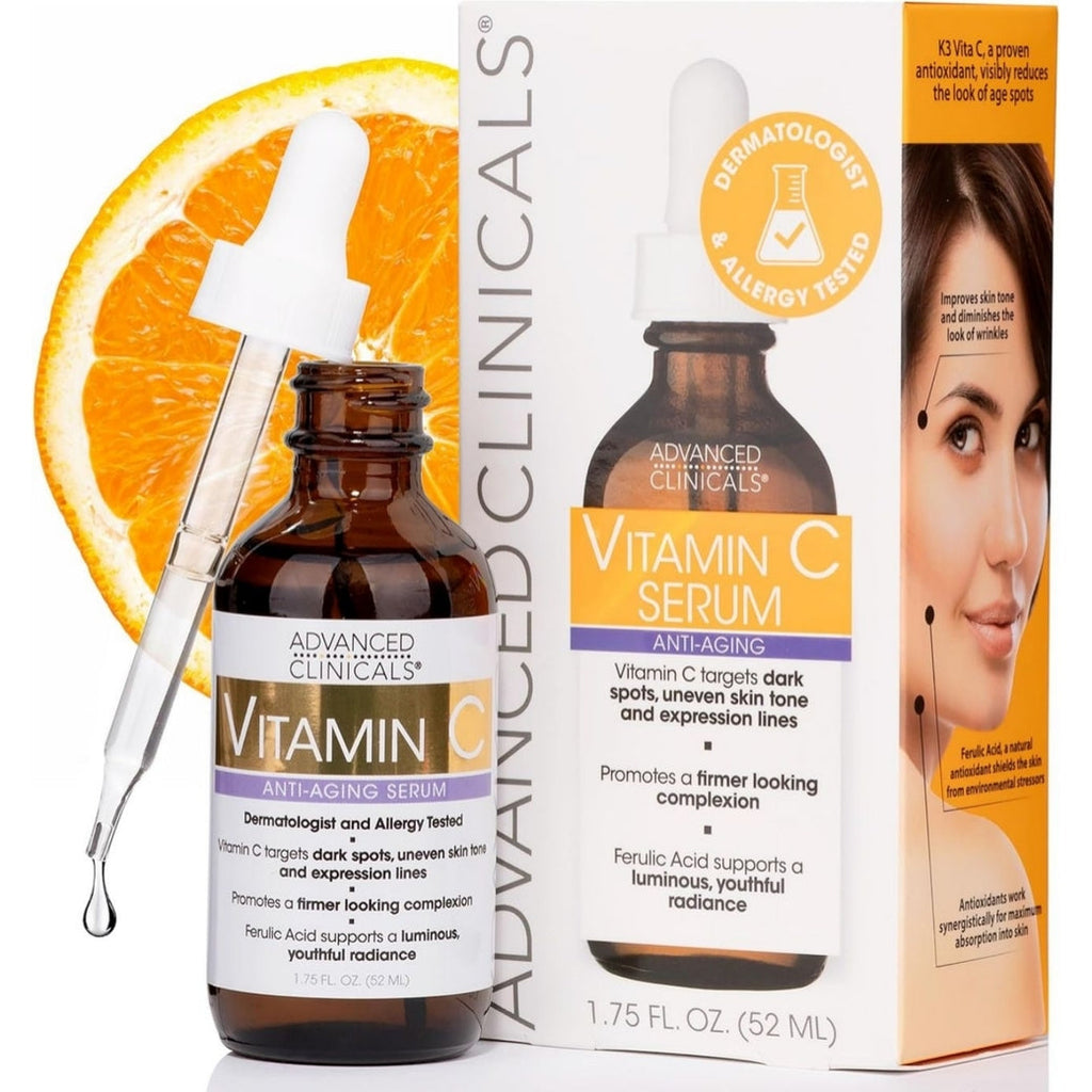 Advanced Clinicals Vitamin C + Ferulic Acid, Antioxidant Glow Facial Mist 237 ml x 24 pieces