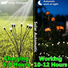 Outdoor LED Solar Lights Waterproof Starburst Firefly Lights 12 Pieces