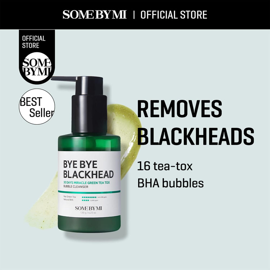 Some By Mi Bye Bye Blackhead 30 Days Miracle Green Tea Tox Bubble Cleanser x24 pieces