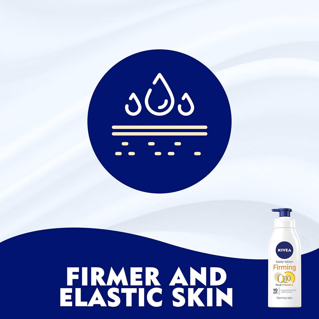 NIVEA Body Lotion Firming, Q10+ Vitamin C Firming, Normal Skin, 400ml x24 pieces