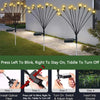 Outdoor LED Solar Lights Waterproof Starburst Firefly Lights 12 Pieces