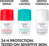 Vichy 48 Hour Anti-Perspirant Treatment Roll-On for Sensitive Skin, 50 ml x24 pieces