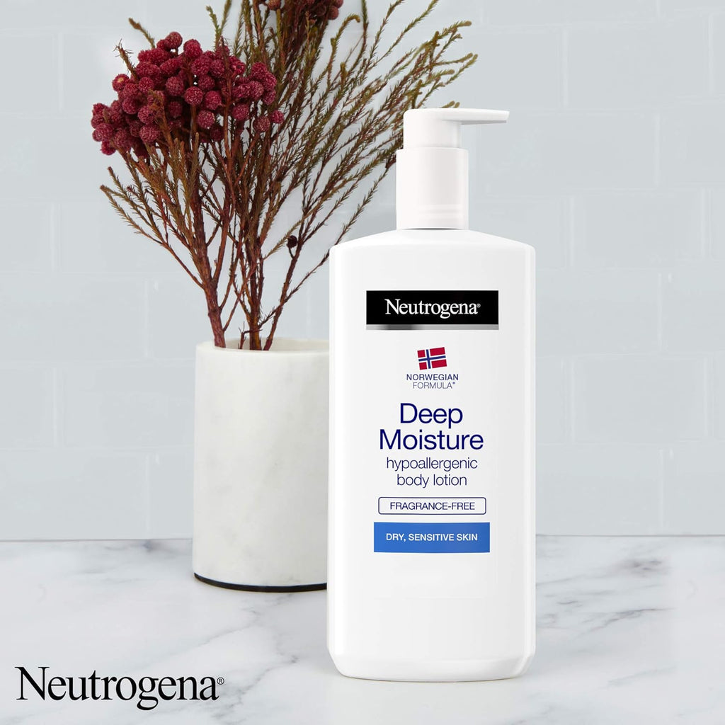 Neutrogena Norwegian Formula Deep Moisture Body Lotion Dry And Sensitive Skin, 400 Ml x24 pieces