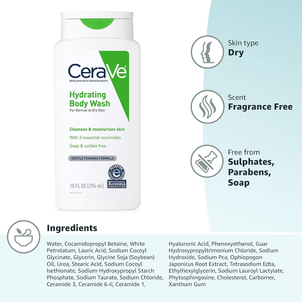 CERAVE Hydrating Body Wash x 24 pieces