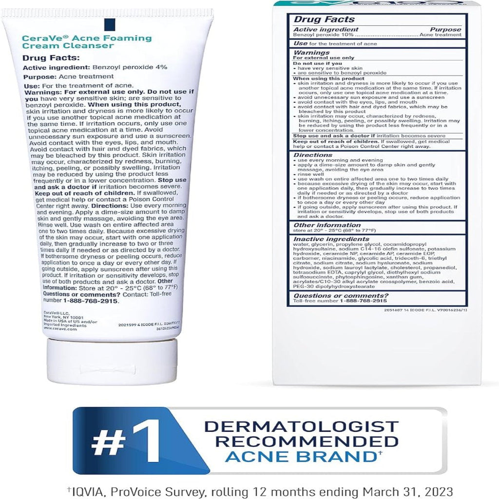 CERAVE Acne Foaming Cream Wash x 24 pieces