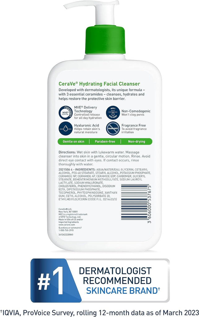 CERAVE Hydrating Facial Cleanser x 24 pieces