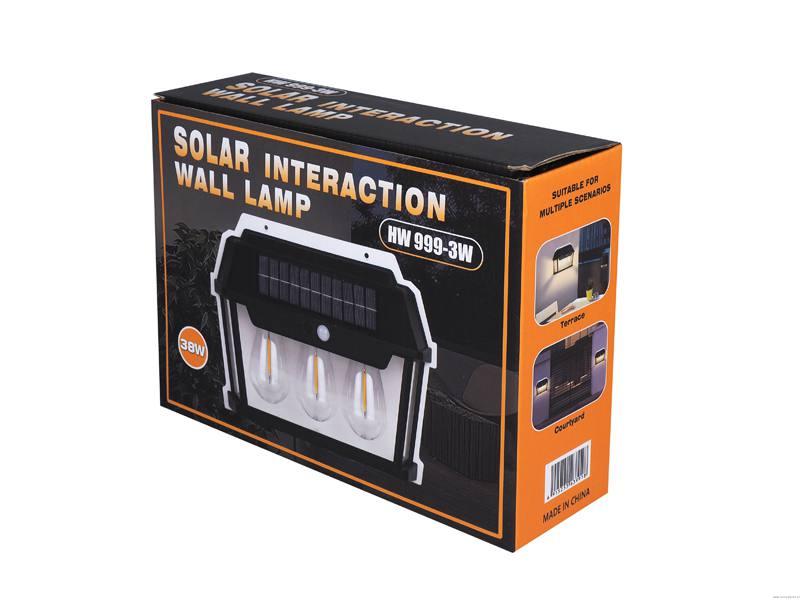 Water Proof SOLAR INTERACTION WALL LAMP LED HW999 3W - 48 Pieces