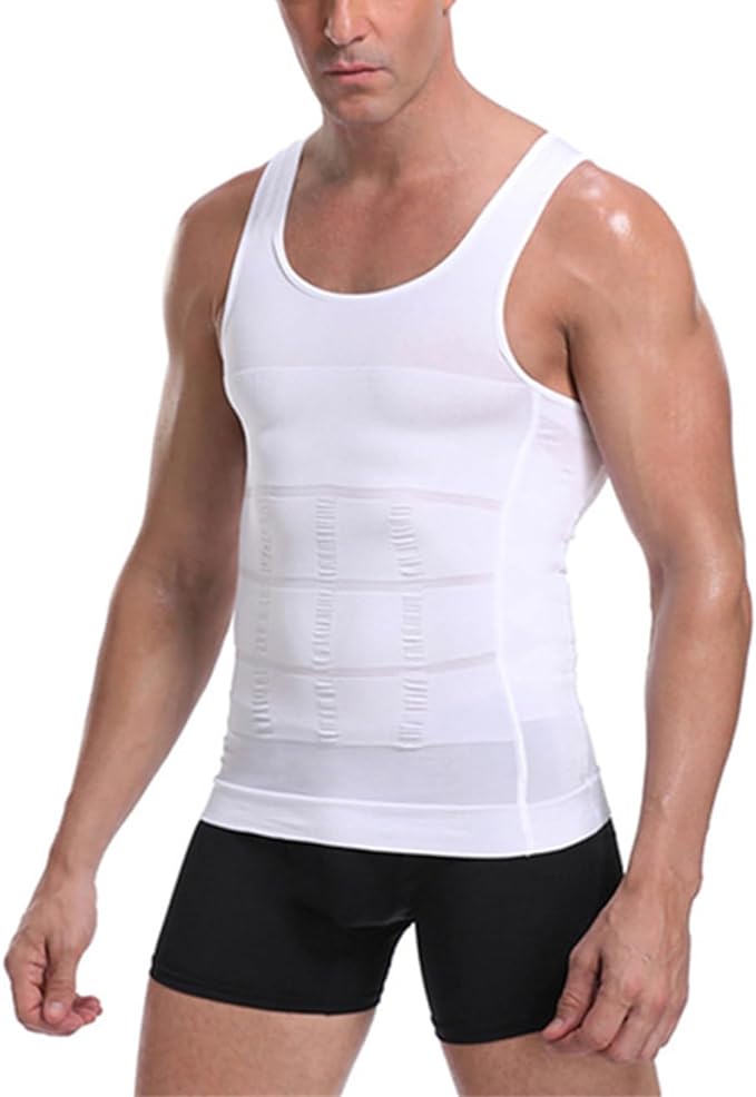 XDZHFX Men Sweat Suit Polymer Vest Body Shaper Pullover Waist