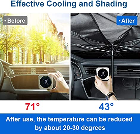 Car Umbrella Sun Shade Cover for Windshield 