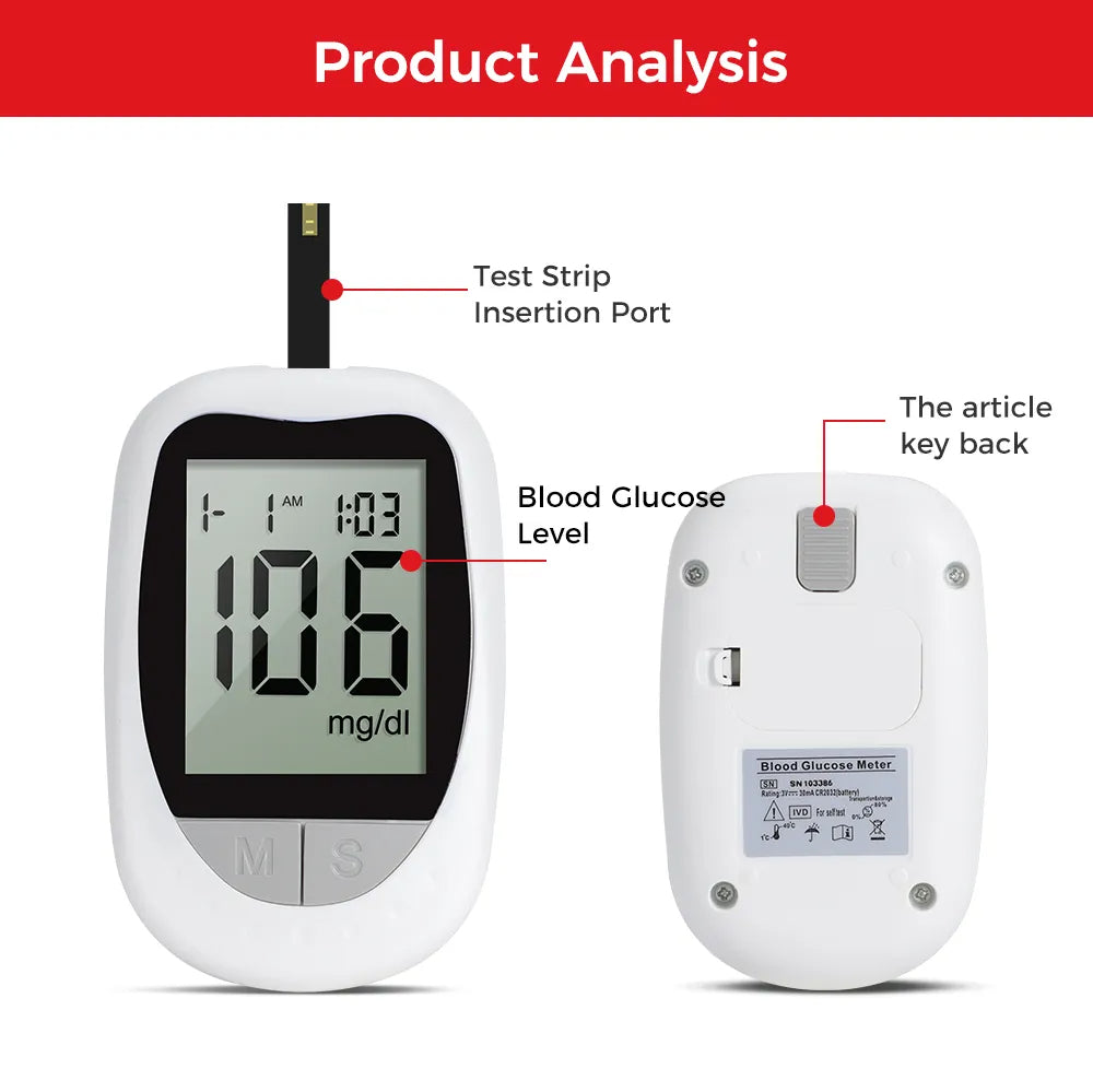 IVD Glucometer Set | Sugar Test Machine 50 Pieces